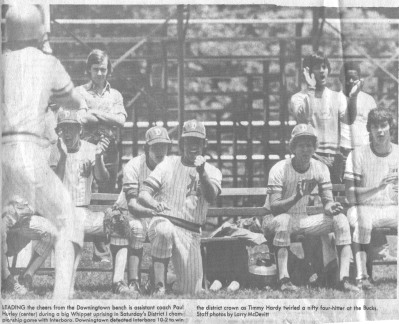 The bench cheers on the team!