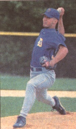 Downingtown pitcher Scott Rambo delivers to the plate during Monday's PIAA game.  Photo By Larry McDevitt