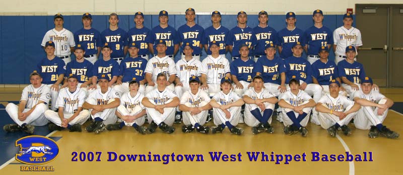 2007 Downingtown West Whippet Baseball Team Photo