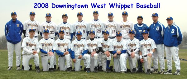 2008 Downingtown West Baseball Team Photo